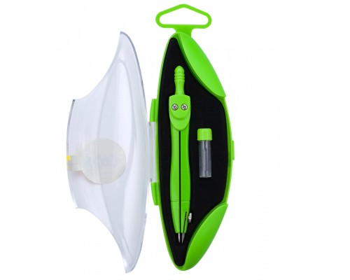 Циркуль ZiBi NEON START, у тв. футляр, зап.грифель, салатовий, KIDS Line (ZB.5323NS-15)