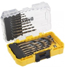 Набір свердл DeWALT по металу Black&Gold HSS-G, 23 шт, кейс Tough Case (DT70729)