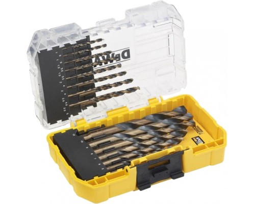 Набір свердл DeWALT по металу Black&Gold HSS-G, 23 шт, кейс Tough Case (DT70729)