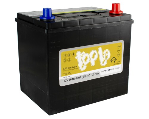 Акумулятор автомобільний Topla 65 Ah/12V EFB Japan Euro (112 260)