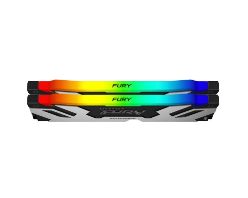 Модуль пам'яті для комп'ютера DDR5 32GB (2x16GB) 6400 MHz Renegade Silver RGB Kingston Fury (ex.HyperX) (KF564C32RSAK2-32) Модуль пам'яті для комп'ютера DDR5 32GB (2x16GB) 6400 MHz Renegade Silver RGB Kingston Fury (ex.HyperX) (KF564C32RSAK2-32)