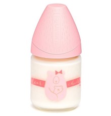 Пляшечка для годування Suavinex Скляна Сенс життя 120 мл рожева (303473)