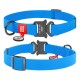 Нашийник для тварин WAUDOG Waterproof з QR паспортом L Ш 25 мм Д 31-49 см(блакитний) (27862)
