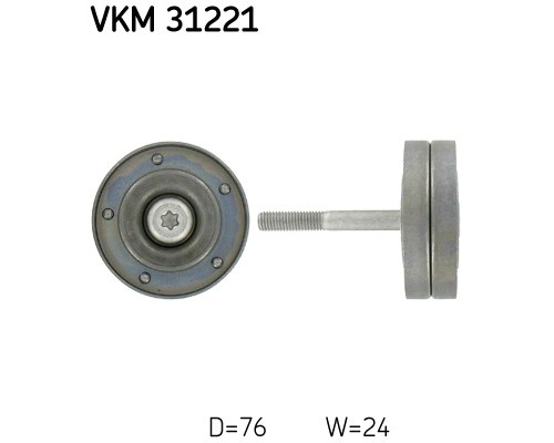 Ролик натягувача ременя SKF VKM 31221