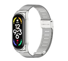 Ремінець до фітнес браслета BeCover Metal для Xiaomi Mi Smart Band 7 Silver (707494)