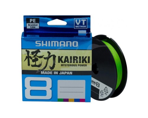 Шнур Shimano Kairiki 8 PE Mantis Green 150m 0.23mm 22.5kg (59WPLA58R07)