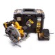 Дискова пила DeWALT 18В XR Li-Ion, диск 184х16 мм, 3.6 кг, 2x5Ah, кейс TSTAK (DCS570P2)