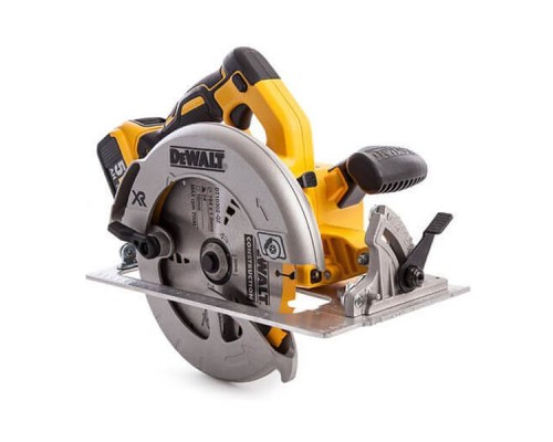 Дискова пила DeWALT 18В XR Li-Ion, диск 184х16 мм, 3.6 кг, 2x5Ah, кейс TSTAK (DCS570P2)