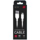 Дата кабель USB 2.0 AM to Micro 5P 1.0m Glow white 2E (2E-CCAM-WH_)