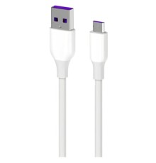 Дата кабель USB 2.0 AM to Micro 5P 1.0m Glow white 2E (2E-CCAM-WH_)