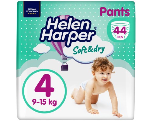 Підгузки Helen Harper Soft&Dry Maxi Розмір 4 (9-15 кг) 44 шт (5411416031703) (271440) Підгузки Helen Harper Soft&Dry Maxi Розмір 4 (9-15 кг) 44 шт (5411416031703) (271440)