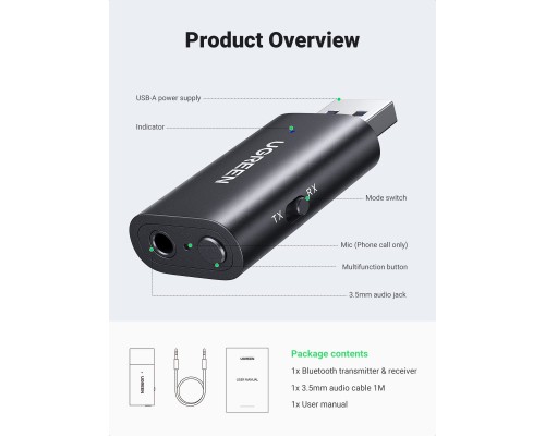 Звукова плата Ugreen CM523 (60300)