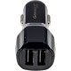 Зарядний пристрій Grand-X 3,4A 12-24V Black 2USB 5V/3 (CH-28)