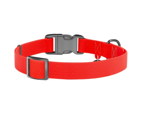 Нашийник для тварин WAUDOG Waterproof з QR паспортом Ш 25 мм Д 34-49 см червоний (27723)