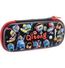 Пенал Cool For School 1 відділення з органайзером чорний (QT-5772-Black)