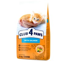 Сухий корм для кішок Club 4 Paws Premium для кошенят з лососем 5 кг (4820215369480)