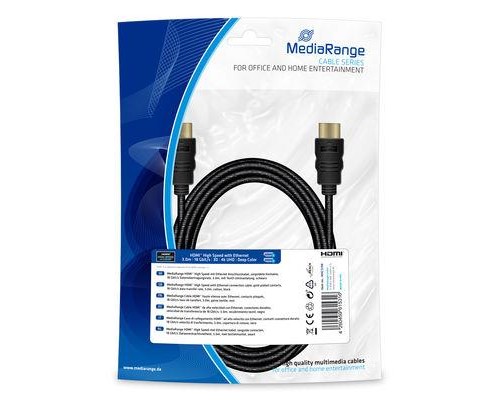 Кабель мультимедійний HDMI to HDMI 5.0m MRCS211 Mediarange (MRCS198) Кабель мультимедійний HDMI to HDMI 5.0m MRCS211 Mediarange (MRCS198)