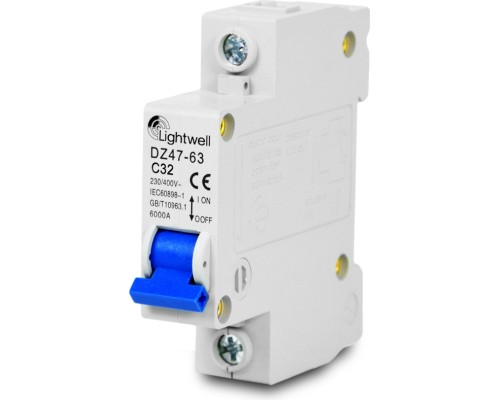 Диференційне реле (ПЗВ) Lightwell MCB 1P 32A