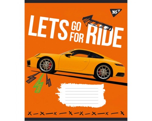 Зошит Yes А5 Lets go for ride 48 аркушів, лінія (766735)