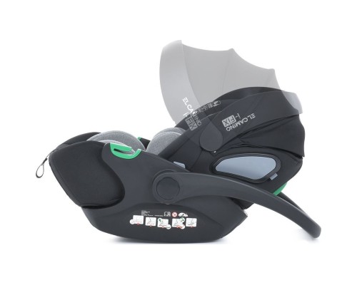 Автокрісло El Camino i-FIX (0-13кг) royal dark gray (ME 1110 royal.d.gray)