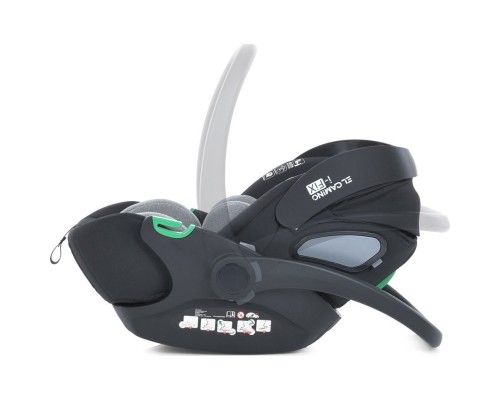 Автокрісло El Camino i-FIX (0-13кг) royal dark gray (ME 1110 royal.d.gray)