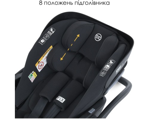 Автокрісло El Camino i-FIX (0-13кг) royal dark gray (ME 1110 royal.d.gray)