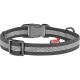 Нашийник для тварин WAUDOG Waterproof пластикова пряжка L Ш 25 мм Д 34-49 см сірий (261411)
