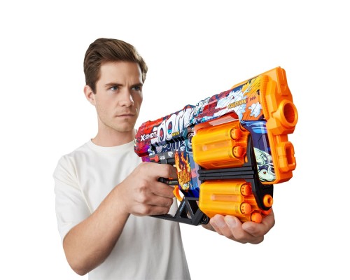 Іграшкова зброя Zuru X-Shot Швидкострільний бластер Skins Dread Boom (12 патронів) (36517A)