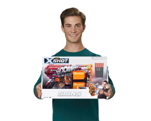 Іграшкова зброя Zuru X-Shot Швидкострільний бластер Skins Dread Boom (12 патронів) (36517A)