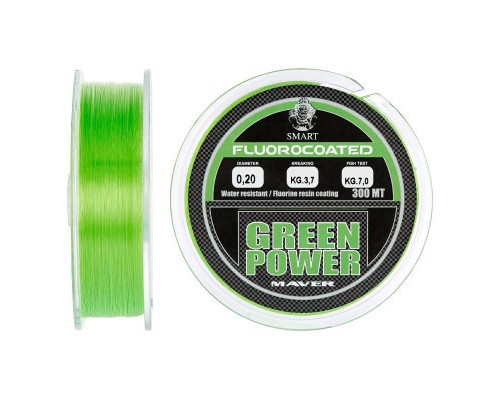 Волосінь Smart Green Power Fluorine 300m 0.20mm 3.7kg (1300.30.71)