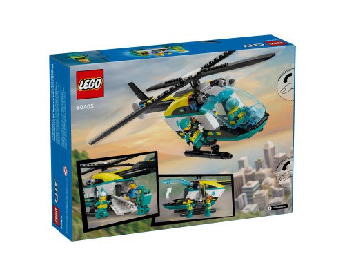 Конструктор LEGO City Гелікоптер аварійно-рятувальної служби 226 деталей (60405)