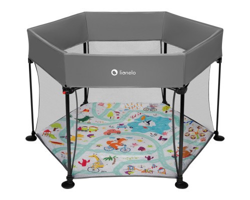 Дитячий манеж Lionelo Roel Grey Multicolor (LO-ROEL GREY MULTICOLOR)