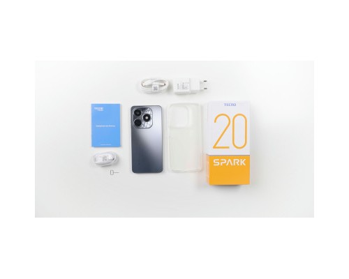 Мобільний телефон Tecno Spark 20 8/128Gb Gravity Black (4894947011603)