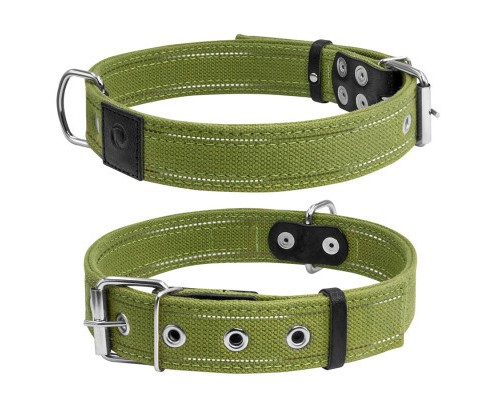 Нашийник для тварин Collar Брезент подвійний Ш 25 мм Д 41-53 см (6137)
