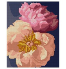 Картина по номерам Santi Рожеві півонії 40*50 см алмазна мозаїка (954696)