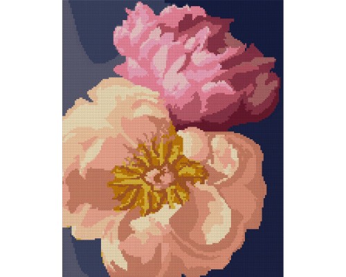Картина по номерам Santi Рожеві півонії 40*50 см алмазна мозаїка (954696)