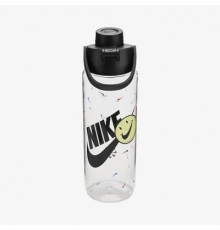 Пляшка для води Nike TR Renew Recharge Chug Bottle 24 OZ грфічний прозорий, чорний 709 мл N.100.7637.968.24 (887791742391)