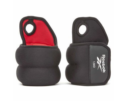Обважнювач Reebok Wrist Weights чорний, червоний RAWT-11210 0.5 кг (885652020534)