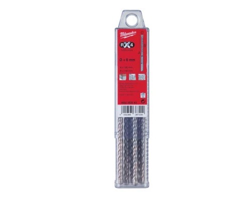 Бур Milwaukee SDS-PLUS MX4, 6,0х165х100мм, 10шт (4932352043)
