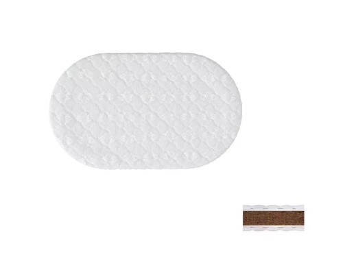 Матрац для дитячого ліжечка Ingvart Smart Bed Round кокос, 72х120 см (2100023000006)