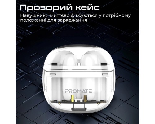 Навушники Promate TransPods White (transpods.white)
