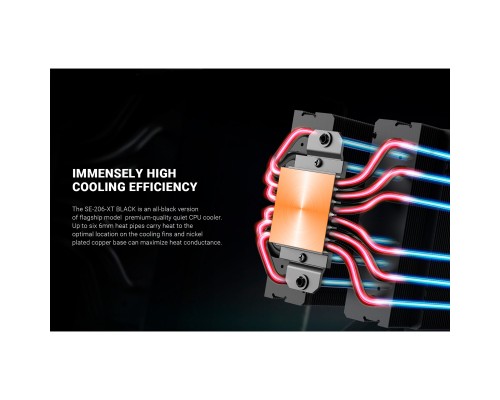Кулер до процесора ID-Cooling SE-206-XT Full Black Кулер до процесора ID-Cooling SE-206-XT Full Black