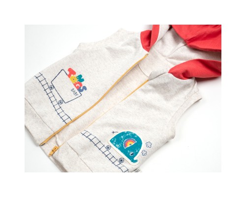 Набір дитячого одягу Tongs з жилетом (4074-74B-blue)