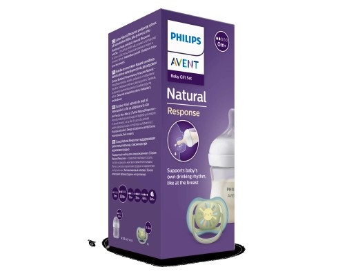 Набір для годування новонароджених Philips AVENT Natural Природний Потік пляшечка 125 мл + пустушка Ultra Air 0-6 міс (SCD837/10) Набір для годування новонароджених Philips AVENT Natural Природний Потік пляшечка 125 мл + пустушка Ultra Air 0-6 міс (SCD837/10)