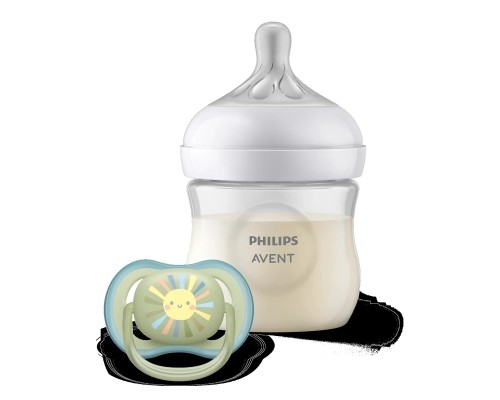 Набір для годування новонароджених Philips AVENT Natural Природний Потік пляшечка 125 мл + пустушка Ultra Air 0-6 міс (SCD837/10) Набір для годування новонароджених Philips AVENT Natural Природний Потік пляшечка 125 мл + пустушка Ultra Air 0-6 міс (SCD837/10)