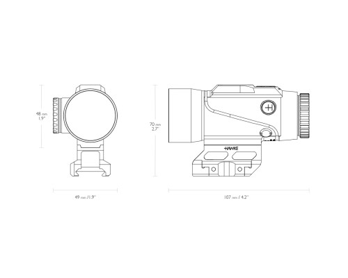 Оптичний приціл Hawke Prism Sight 6x36 сітка 5,56 BDC Dot (4200.11.98)