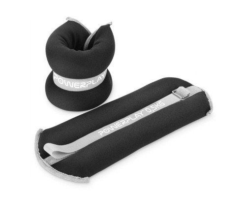 Обважнювач PowerPlay PP-4349 Ankle/Wrist Weights 0,5 х 2 шт Чорні (PP_4349_Black_0.5)