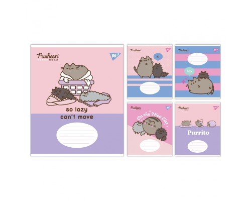 Зошит Yes Pusheen The Cat А5 12 аркушів клітинка (767612)