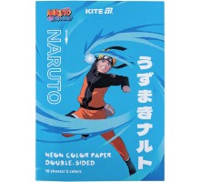 Кольоровий папір Kite А4 неоновий Naruto (10 аркушів/ 5 кольорів) (NR24-252)