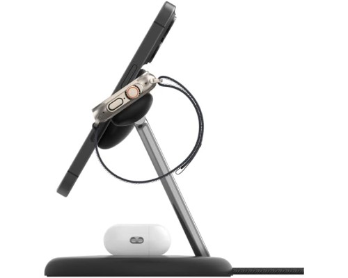 Зарядний пристрій Belkin 3in1 Magnetic Adjustable Pad Qi2 15W Black (WIZ023VFBK)